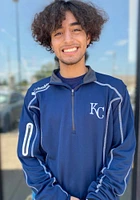 Columbia Kansas City Royals Mens Navy Blue Omni-Wick Shotgun Long Sleeve Qtr Zip Pullover