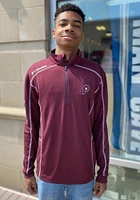 Columbia Philadelphia Phillies Mens Maroon Omni-Wick Shotgun Long Sleeve Qtr Zip Pullover