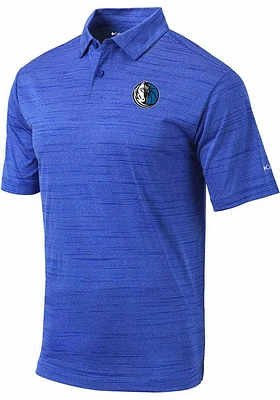 Columbia Dallas Mavericks Mens Blue Set Short Sleeve Polo