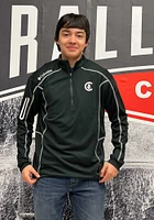 Columbia Chicago Cubs Mens Black Omni-Wick Shotgun Long Sleeve Qtr Zip Pullover