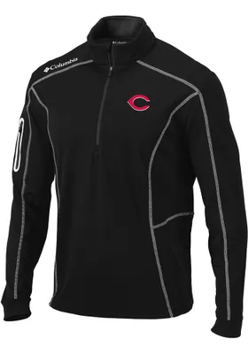 Columbia Cincinnati Reds Mens Omni-Wick Shotgun Long Sleeve 1/4 Zip Pullover