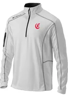 Columbia Cincinnati Reds Mens Omni-Wick Shotgun Long Sleeve Qtr Zip Pullover