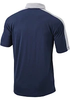 Columbia Cleveland Guardians Mens Navy Blue Bracket Short Sleeve Polo