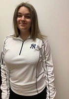 Columbia New York Yankees Mens White Omni-Wick Shotgun Long Sleeve Qtr Zip Pullover