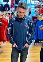 Columbia St Louis Cardinals Mens Navy Blue Omni-Wick Shotgun Long Sleeve Qtr Zip Pullover
