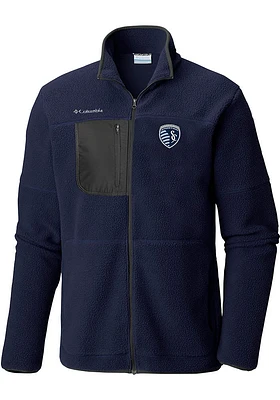 Columbia Sporting Kansas City Mens Navy Blue Rugged Ridge Medium Weight Jacket