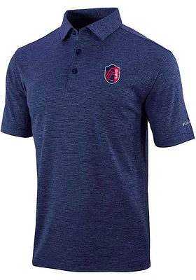 Columbia St Louis City SC Mens Navy Blue SET II Short Sleeve Polo