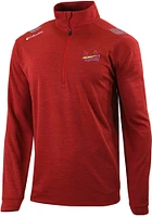 Columbia St Louis Cardinals Mens Red Oakland Downs Long Sleeve Qtr Zip Pullover