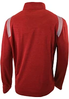 Columbia St Louis Cardinals Mens Red Oakland Downs Long Sleeve Qtr Zip Pullover
