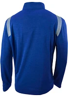 Columbia Kansas City Royals Mens Blue Oakland Downs Long Sleeve Qtr Zip Pullover