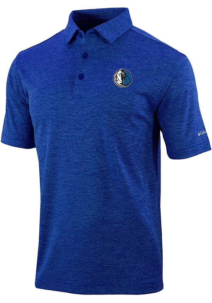 Columbia Dallas Mavericks Mens Blue Set II Short Sleeve Polo
