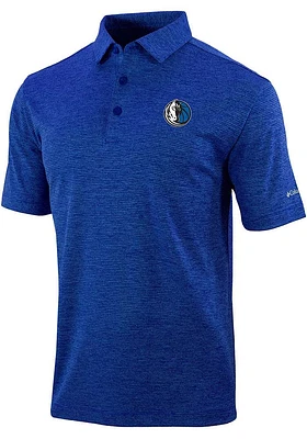 Columbia Dallas Mavericks Mens Blue Set II Short Sleeve Polo