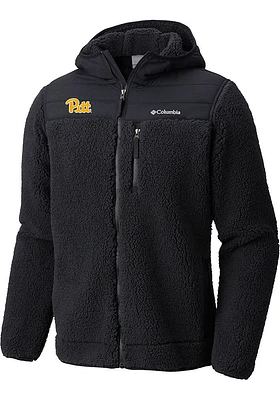 Mens Pitt Panthers Columbia Moutainside Heavyweight Jacket - Black