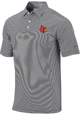 Columbia Louisville Cardinals Mens Club Invite Short Sleeve Polo