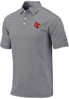 Columbia Louisville Cardinals Mens Club Invite Short Sleeve Polo