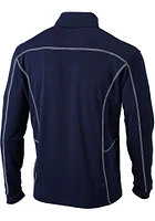 Columbia Cleveland Guardians Mens Navy Blue Shotgun Long Sleeve Qtr Zip Pullover