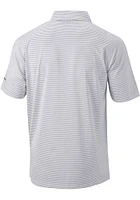 Columbia Purdue Boilermakers Mens Grey Club Invite Short Sleeve Polo