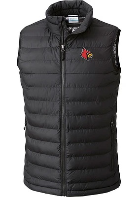 Columbia Louisville Cardinals Mens Black Powder Lite Sleeveless Jacket