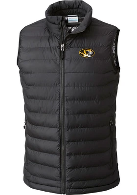 Columbia Missouri Tigers Mens Black Powder Lite Sleeveless Jacket