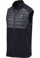 Columbia Kansas Jayhawks Mens Black the Element Sleeveless Jacket