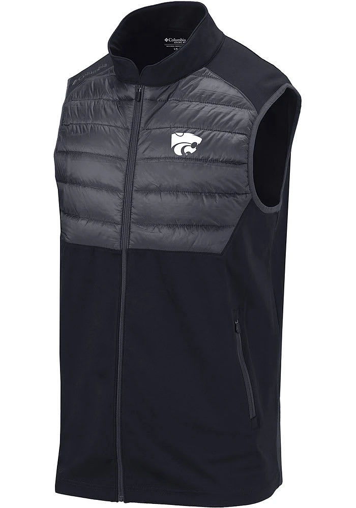 Columbia K-State Wildcats Mens Black the Element Sleeveless Jacket