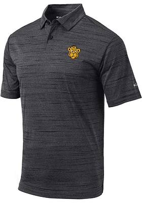 Columbia Missouri Tigers Mens Black Set Polo Short Sleeve