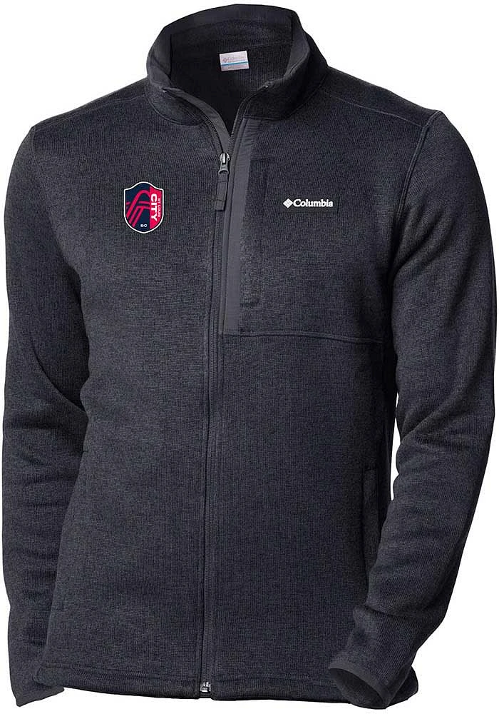 Columbia St Louis City SC Mens Black Sweater Weather Medium Weight Jacket