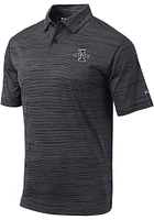 Columbia Iowa State Cyclones Mens Black Set Design Short Sleeve Polo