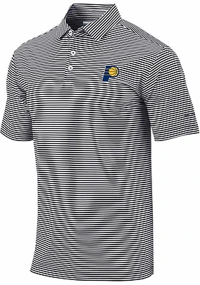 Columbia Indiana Pacers Mens Black Club Invite Short Sleeve Polo