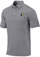 Columbia Indiana Pacers Mens Black Club Invite Short Sleeve Polo