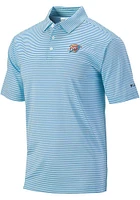 Columbia Oklahoma City Thunder Mens Blue Club Invite Short Sleeve Polo