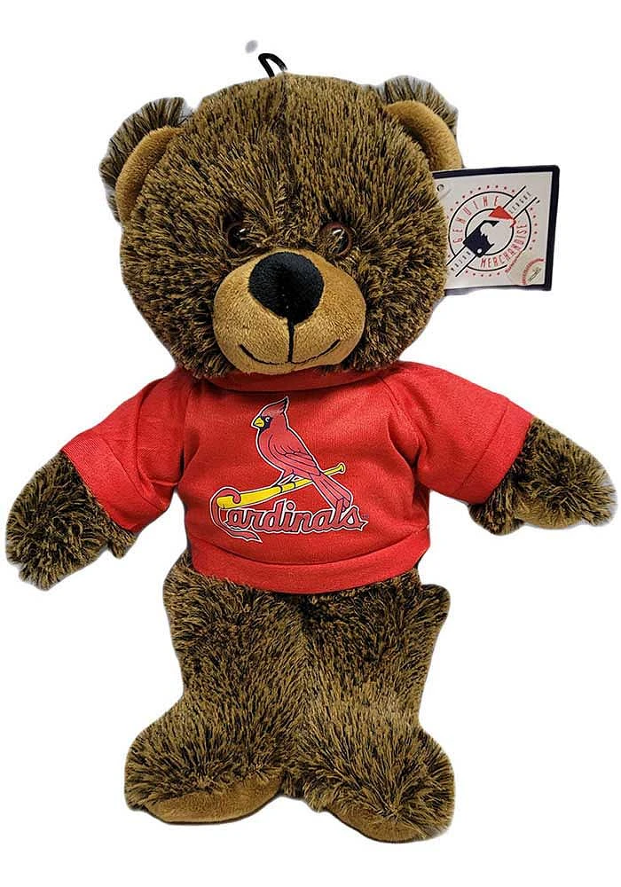 St Louis Cardinals 9 inch Jersey Bear Plush - Brown