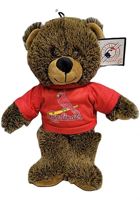St Louis Cardinals 9 inch Jersey Bear Plush - Brown