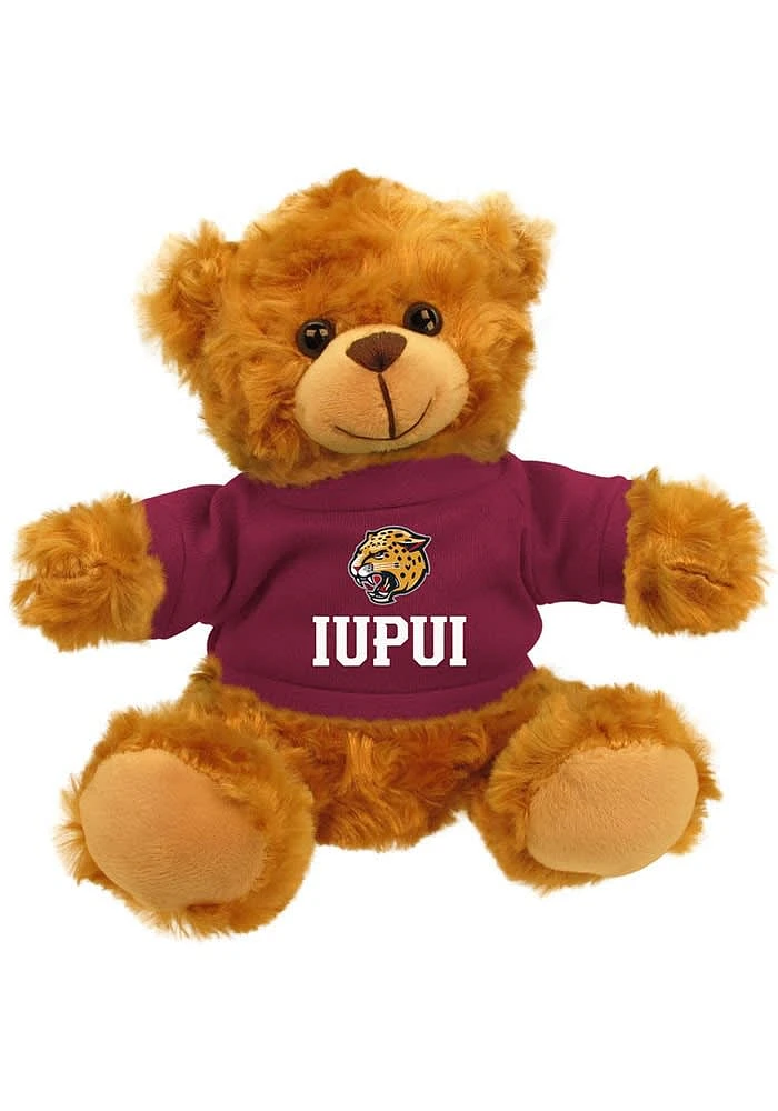 IUPUI Jaguars 9 inch Jersey Bear Plush - Brown