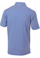 Columbia Pitt Panthers Mens Blue Invite Stripe Short Sleeve Polo