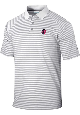 Columbia St Louis City SC Mens Grey League Short Sleeve Polo