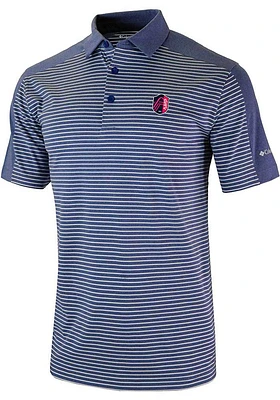 Columbia St Louis City SC Mens Navy Blue Contention Short Sleeve Polo