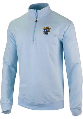 Columbia Kentucky Wildcats Mens Blue Even Lie Long Sleeve Qtr Zip Pullover