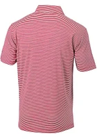 Columbia Cincinnati Reds Mens Red Invite Stripe Short Sleeve Polo