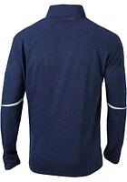 Columbia New Orleans Pelicans Mens Navy Blue Scorecard Long Sleeve Qtr Zip Pullover