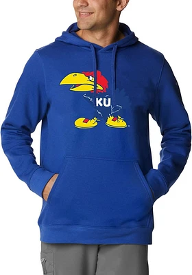 Columbia Kansas Jayhawks Mens Blue PFG Hood