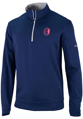 Columbia St Louis City SC Mens Navy Blue Wickham Hills Long Sleeve Qtr Zip Pullover