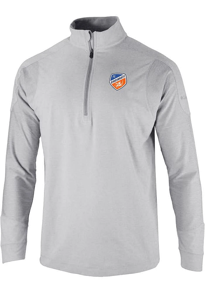 Columbia FC Cincinnati Mens Catch it Thin Long Sleeve Qtr Zip Pullover