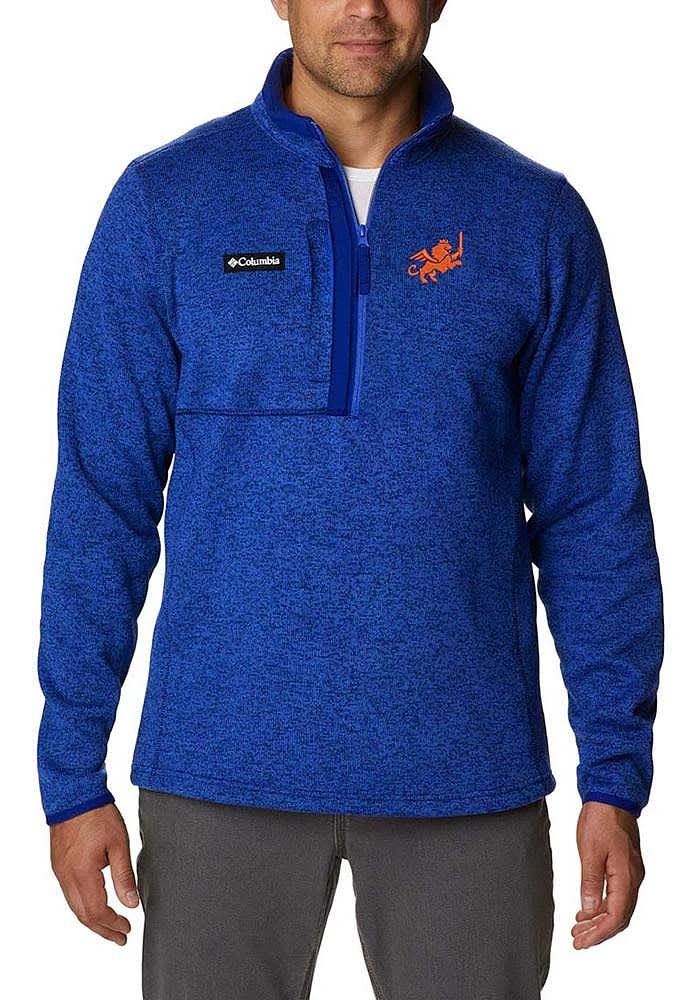 Columbia FC Cincinnati Mens Blue Sweater Weather Long Sleeve Qtr Zip Pullover