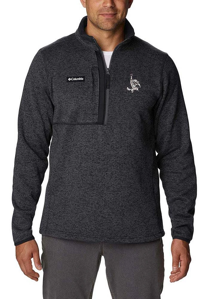 Columbia Cincinnati Bearcats Mens Black Sweater Weather Long Sleeve Qtr Zip Pullover