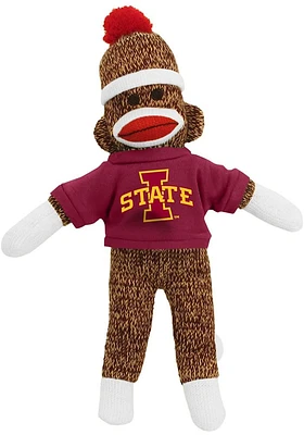 Iowa State Cyclones 8 Inch Sock Monkey Plush - Grey