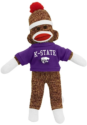 K-State Wildcats 8 Inch Sock Monkey Plush - Grey