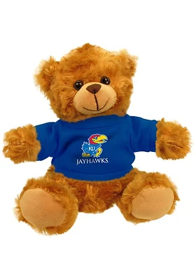 Kansas Jayhawks 6 Inch Jersey Bear Style Plush - Brown