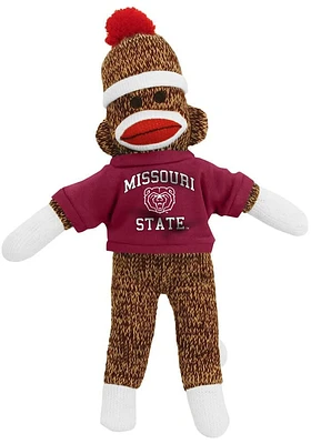 Missouri State Bears 8 Inch Sock Monkey Plush - Grey