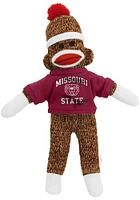 Missouri State Bears 8 Inch Sock Monkey Plush - Grey